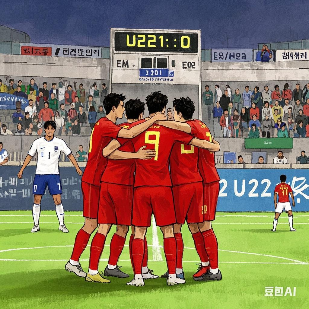 韩国足球队在国际比赛中取得胜利
